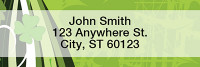 Stylistic Clovers Narrow Address Labels | LRTVL-16