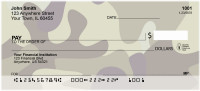 Camouflage Browns and Golds Personal Checks | MIL-08