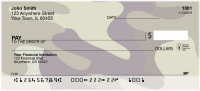 Camouflage Browns and Golds Personal Checks | MIL-08