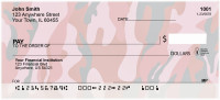 Camouflage - Pinks And Corals Personal Checks | MIL-27