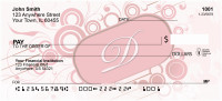 Stylish Monogram 'D' Personal Checks | MONO-03D