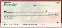 Hindu Aum Symbol 1 Checks | REL-40