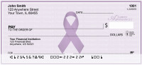 Cancer Awareness Ribbon Personal Checks | RIB-14