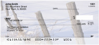 Barbed Wire Fence Posts Personal Checks | SCE-35