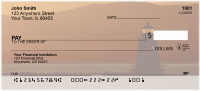 Lighthouses at Sunset Personal Checks | SCE-79