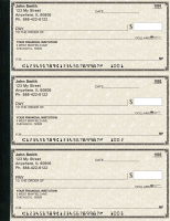 Tan Parchment Secretary Deskbook Checks | SDB-TP