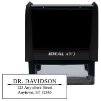 Rectangle Artistic Designer Stamp | STA-LAS-DR01