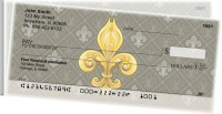 Fleur-de-lis Side Tear Personal Checks | STGEP-64