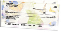 Spring Time Butterflies Side Tear Personal Checks | STNAT-80