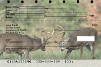 Big Horned Buck Deer Top Stub Personal Checks | TSANK-71