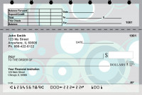 Stylish Patterns Top Stub Personal Checks | TSGEO-14