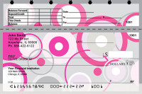 Stylish Patterns Top Stub Personal Checks | TSGEO-14