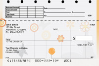 Butterflies Floating Top Stub Personal Checks  | TSGEO-22