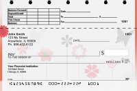 Butterflies Floating Top Stub Personal Checks  | TSGEO-22