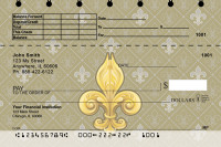 Fleur-de-lis Top Stub Personal Checks  | TSGEP-64