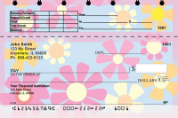 Flower Power Top Stub Personal Checks  | TSNAT-09