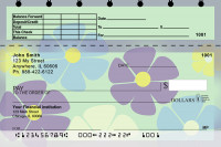 Flower Power Top Stub Personal Checks  | TSNAT-09