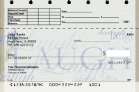 Live, Laugh, Love Top Stub Personal Checks | TSNAT-10