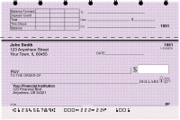 Purple Safety Top Stub Personal Checks | TSVAL-27