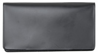 Black Vinyl Checkbook Cover | VCB-BLA01