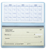 Baby Blue Vinyl Checkbook Cover | VCB-BLU02