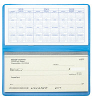 Sky Blue Vinyl Checkbook Cover | VCB-BLU03