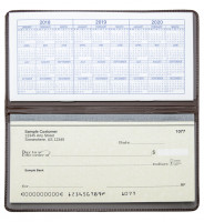 Light Brown Vinyl Checkbook Cover | VCB-BRN01