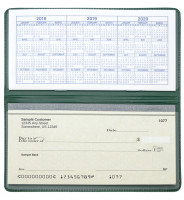 Forest Green Vinyl Checkbook Cover | VCB-GRN01