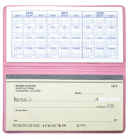 Pink Vinyl Checkbook Cover | VCB-PIN01