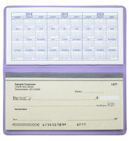 Lavender Vinyl Checkbook Cover | VCB-PUR02