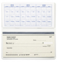 White Vinyl Checkbook Cover | VCB-WHT01