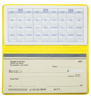 Lemon Yellow Vinyl Checkbook Cover | VCB-YEL01