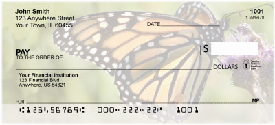 Monarch Butterflies Personal Checks | ANI-38