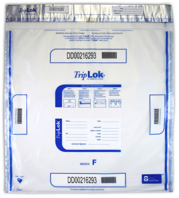 Clear TripLok Deposit Bag, 20'' X 20''  | BAG-24