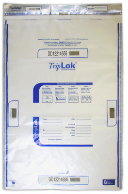 Clear TripLok Deposit Bag, 22'' X 33'' | BAG-25