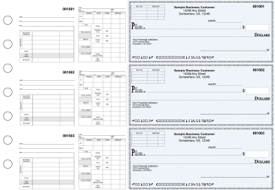 Blue Safety Multipurpose Invoice Payroll Business Checks | BU3-7BLU01-MIP