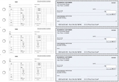 Blue Safety Multi-Purpose Hourly Voucher Business Checks | BU3-7BLU01-MPH