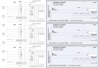 Blue Safety Payroll Invoice Business Checks | BU3-7BLU01-PIN