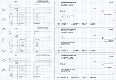 Blue Knit Multi-Purpose Counter Signature Business Checks | BU3-7BLU02-MPC