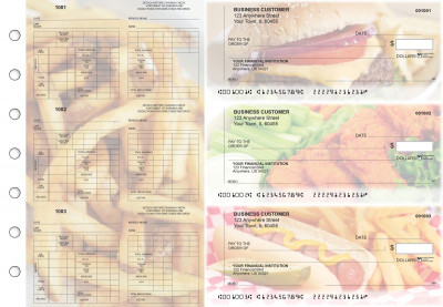 American Cuisine Multi-Purpose Counter Signature Business Checks | BU3-7CDS01-MPC