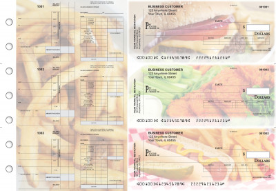 American Cuisine Payroll Invoice Business Checks | BU3-7CDS01-PIN