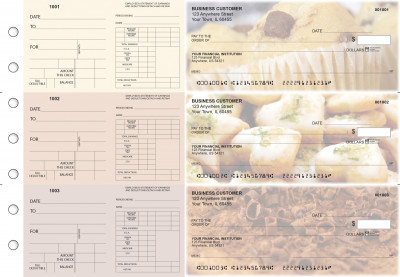 Bakery Dual Purpose Voucher Business Checks | BU3-7CDS02-DPV