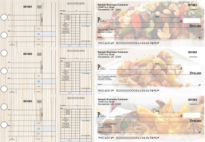 Chinese Cuisine Disbursement Payroll Designer Business Checks | BU3-7CDS04-FSP