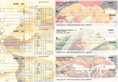 Mexican Cuisine Disbursement Payroll Designer Business Checks | BU3-7CDS07-FSP