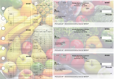 Fresh Produce Multipurpose Invoice Payroll Designer Business Checks | BU3-7CDS09-MIP