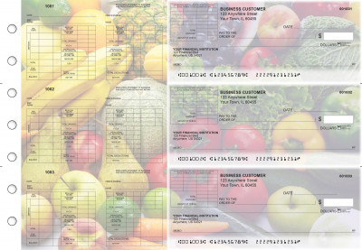 Fresh Produce Multi-Purpose Corner Voucher Business Checks | BU3-7CDS09-MPV
