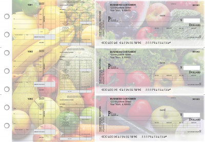 Fresh Produce Payroll Invoice Business Checks | BU3-7CDS09-PIN