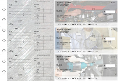 Mechanic Dual Purpose Voucher Business Checks | BU3-7CDS13-DPV