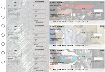 Mechanic Multi-Purpose Salary Voucher Business Checks | BU3-7CDS13-MPS
