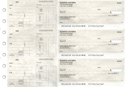 Granite Dual Purpose Voucher Business Checks | BU3-7CDS16-DPV